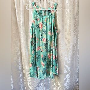 Torrid Green Floral Dress/D051